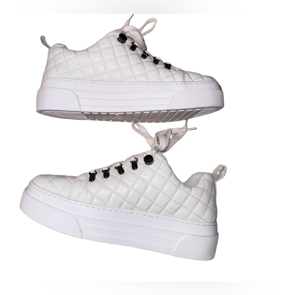 Wrn 1X J SLIDES leather Aimee platform sneakers women’s tennis shoes size 9 - Picture 3 of 15